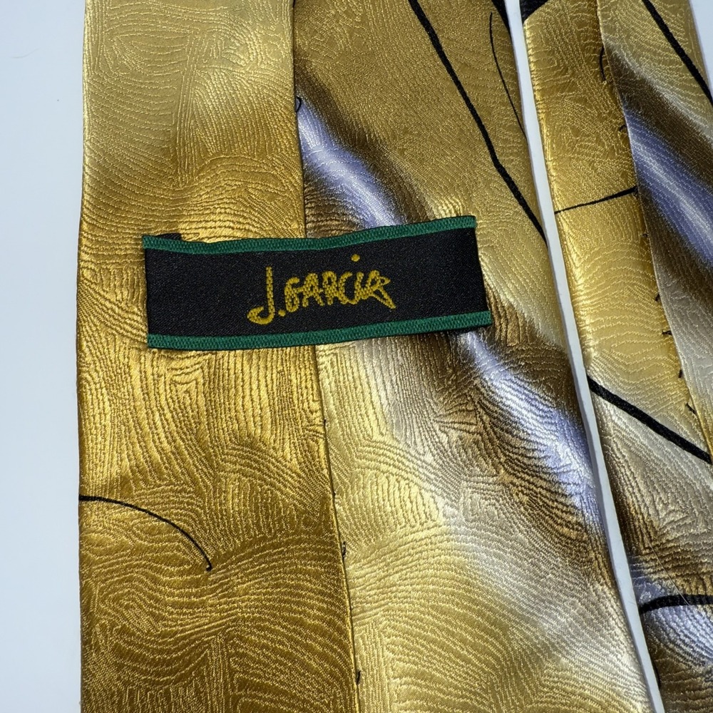 J Garcia Tie Mens Banyan Trees II Collection Thirty-Five Swirl Abstract Silk - Picture 5 of 6